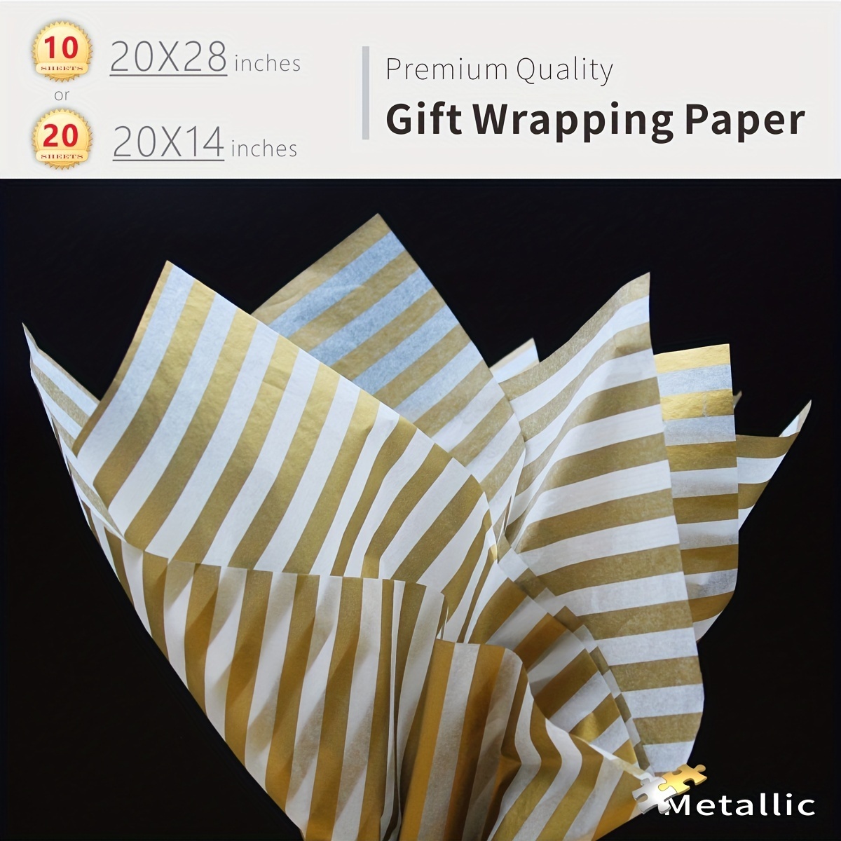 Metallic Print Color Wrapping Paper, Translucent Wrapping Paper, Tissue  Paper, Craft Paper Gift Wrapping Tissue Paper Bulk For Art Craft Floral  Birthd