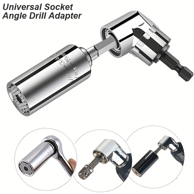 Ratchet Wrench Angle Drill Adapter Universal Socket Sleeve - Temu