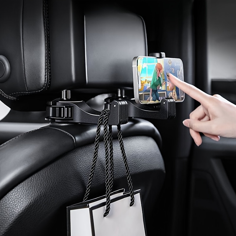 Car Phone Holder Car Seat Backrest Hidden Hook Bracket - Temu