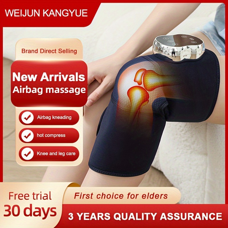 Cordless Heated Knee Wrap with Dual Vibration and Adjustable Temperatu -  HomeEZgoods