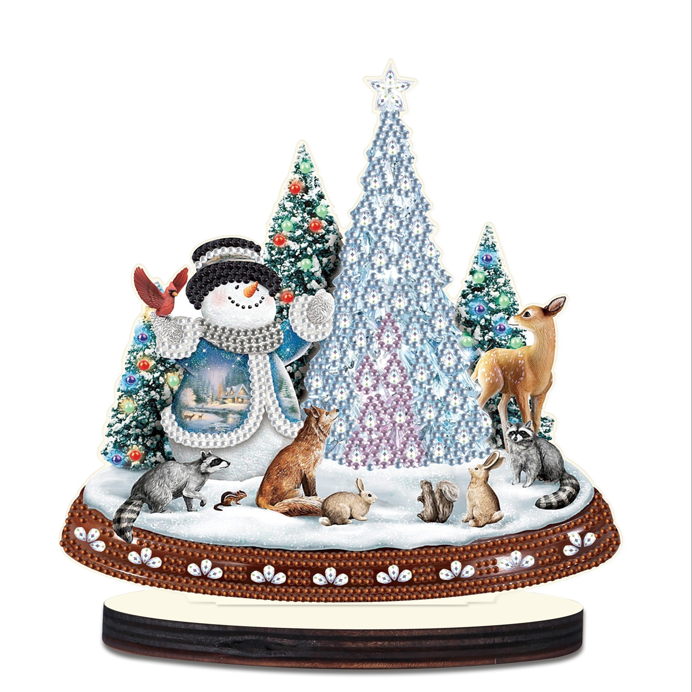 30x30 cm DIY Diamond Painting Kit de árbol de Navidad, Kit de