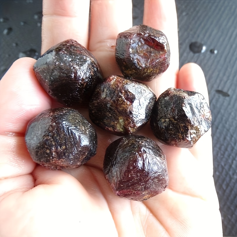 BAYDE Natural Original Red Garnet Crystal Gemstone Rough Stone Specimen  Quartz Room Decor Ornaments for Home YICHENGYIN (Color : 15pcs)