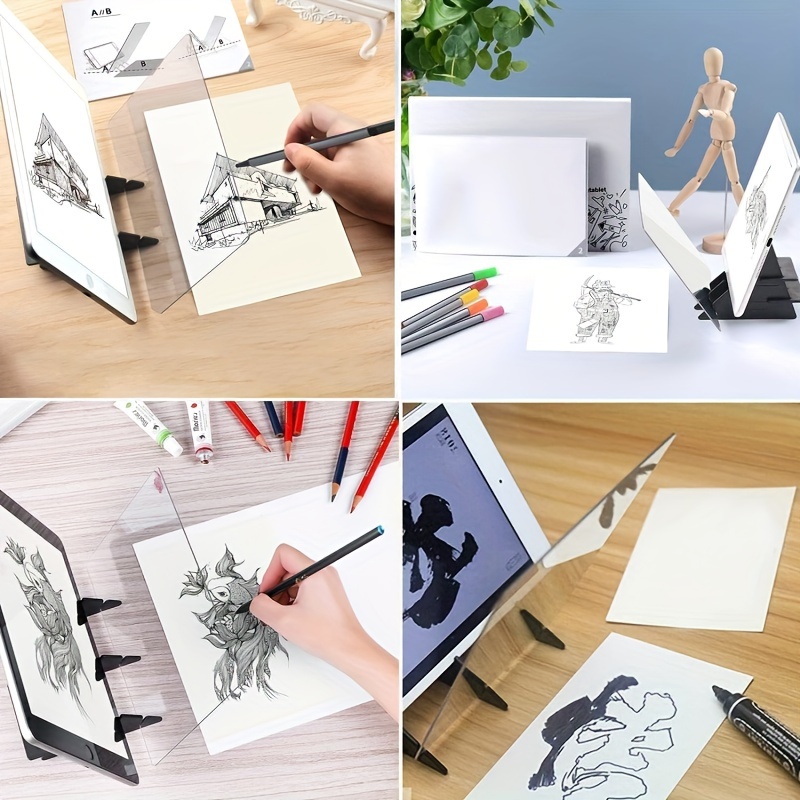 1PC Optical Drawing Board, Portable Optical Tracing Board Image Drawing  Board Tracing Drawing Projector Optical Painting Board Sketching Tool For  Kids, Beginners, Artists