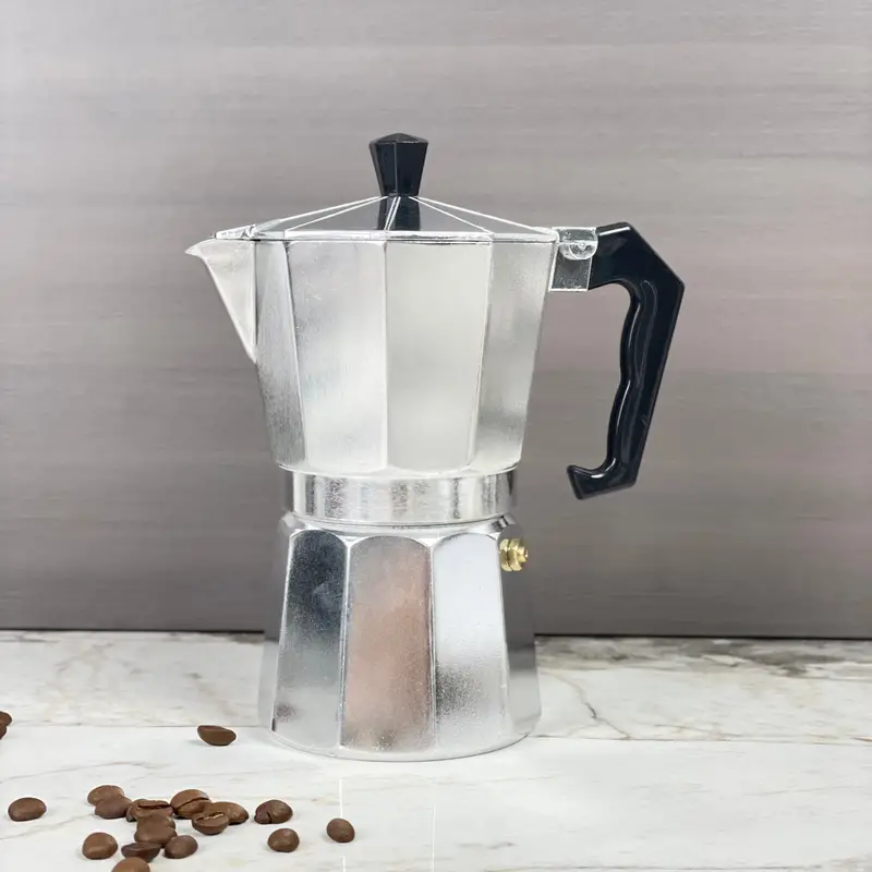 Aluminum Coffee Maker For Gas Or Electric Stovetop 6 Cups - Temu