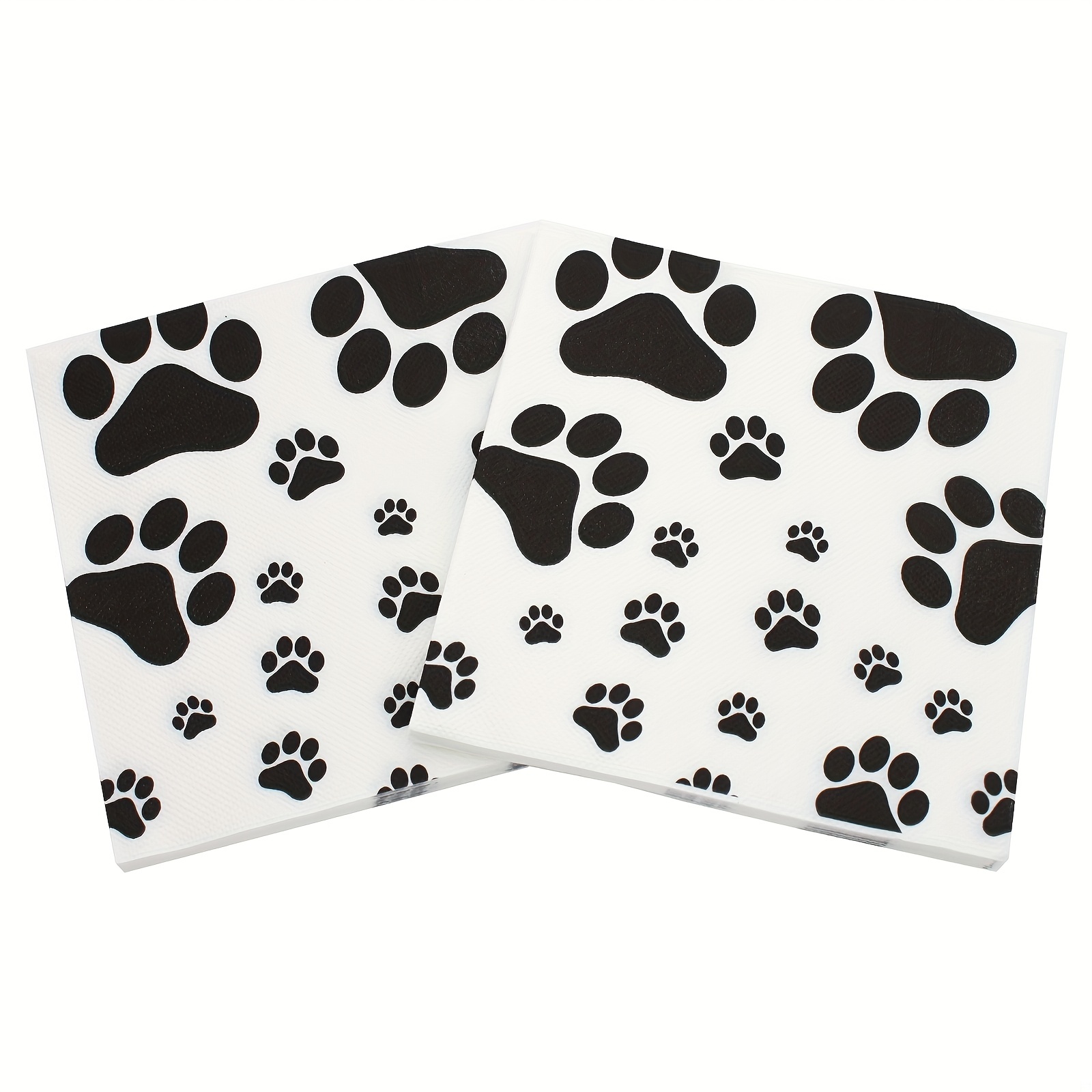 

20pcs, Cute Animal Footprint Disposable Dining Napkins - 2 , Birthday Parties, Weddings, And Baby Showers