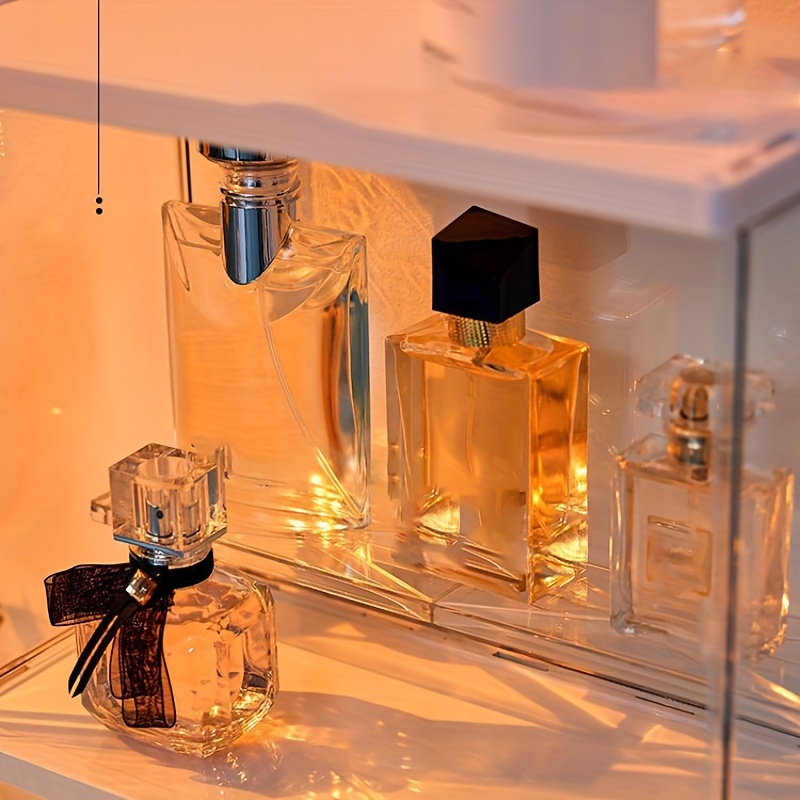Boîte de rangement anti-poussière pour parfum et cosmétiques - Étui  d'affichage en acrylique pour les essentiels de la maison, organisateur de
