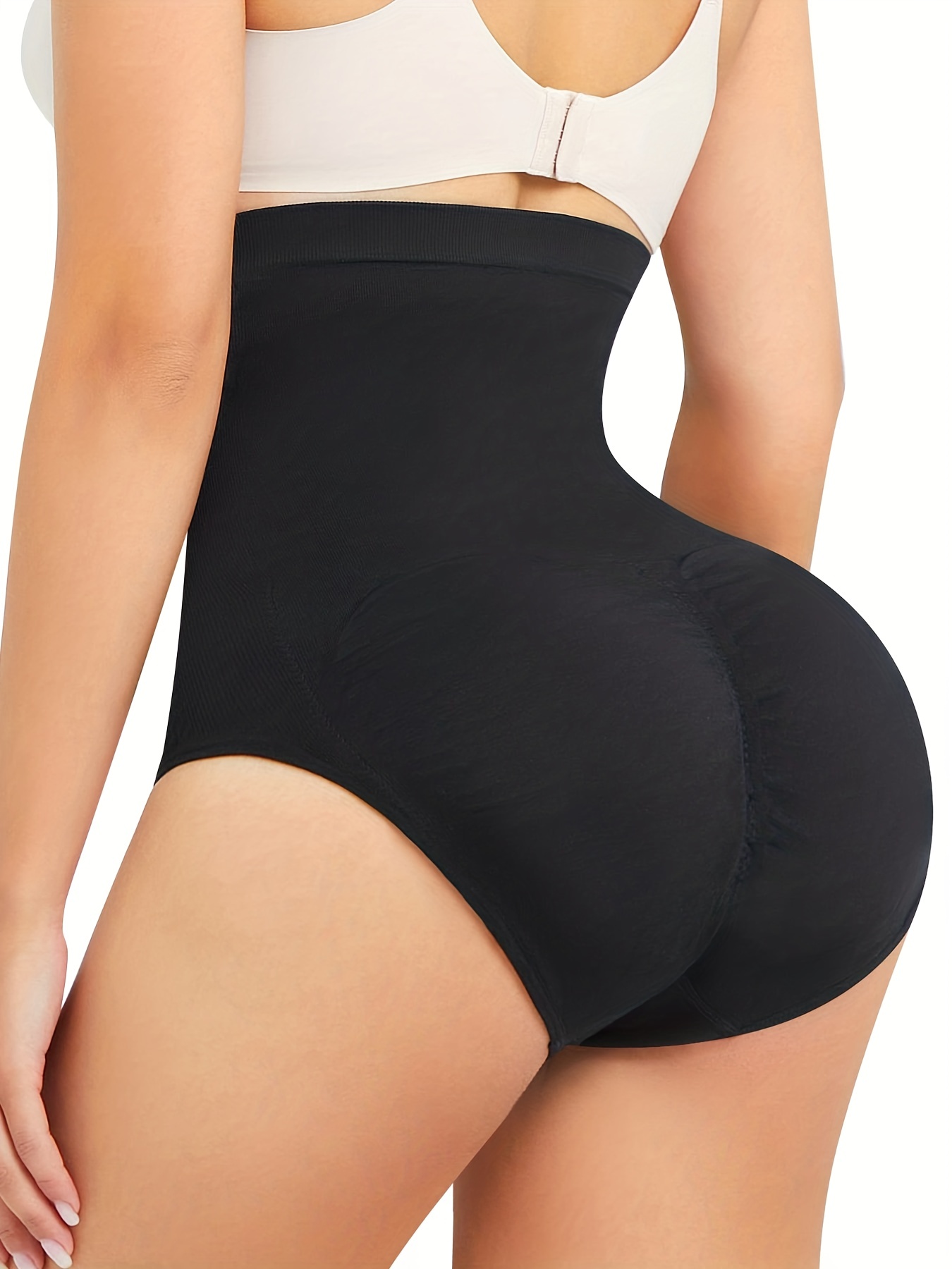 Thong Shapewear for Women Tummy Control Body Shaper Thong High Waisted  Thigh Slimmer Butt Lifter Shaper Panty, Black, Small : : Clothing,  Shoes & Accessories