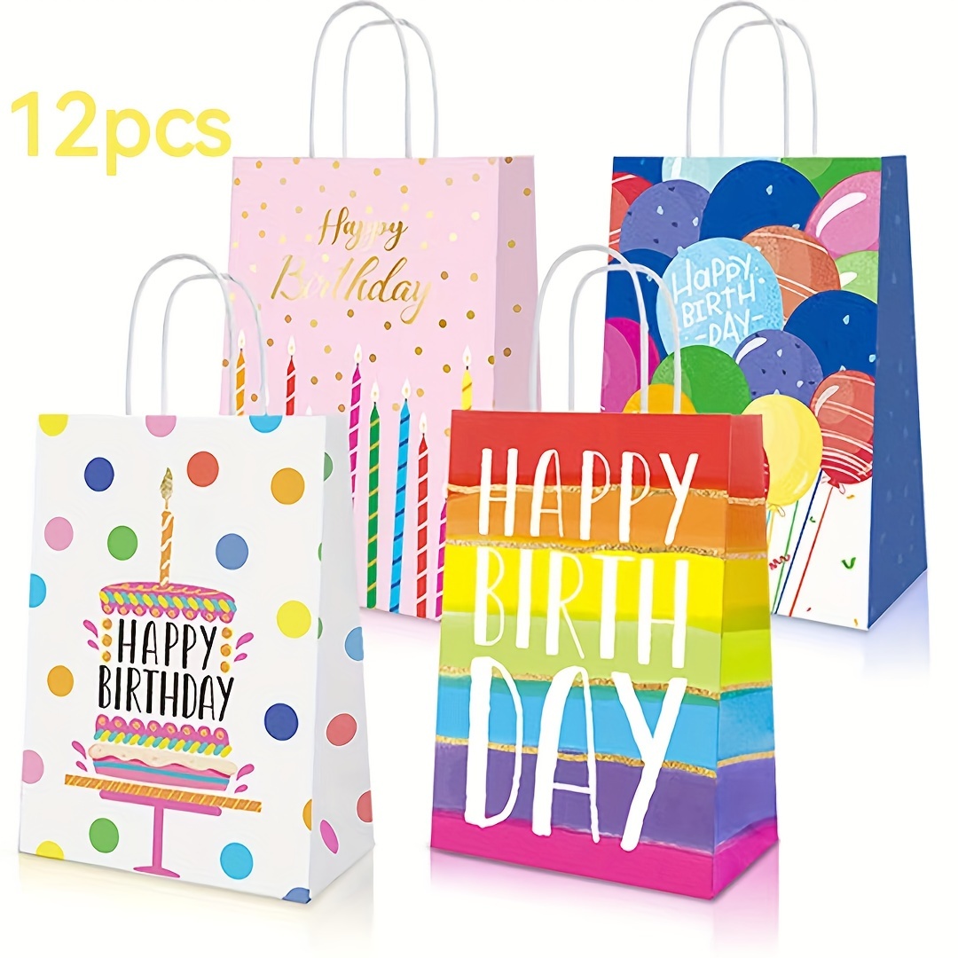 12/16 sacchetti regalo compleanno manici sacchetti Temu Italy