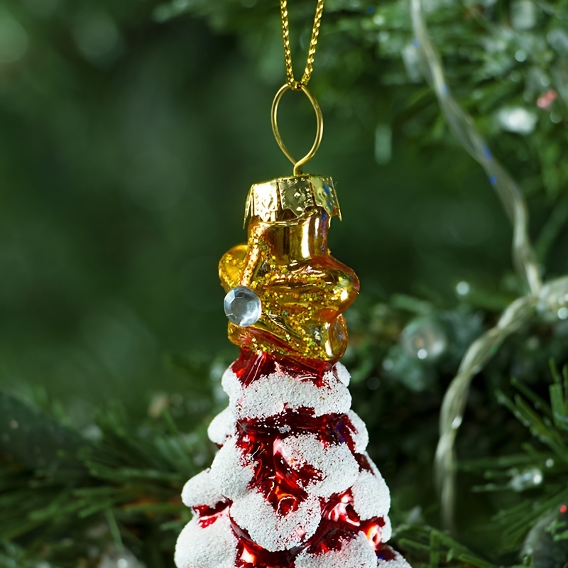 Mini Glass Vintage Christmas Ornaments Hanging Pendants Xmas - Temu