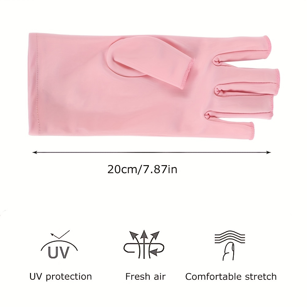 Anti Uv Gloves Nail Lamp Light Manicure Gloves Uv Protection - Temu