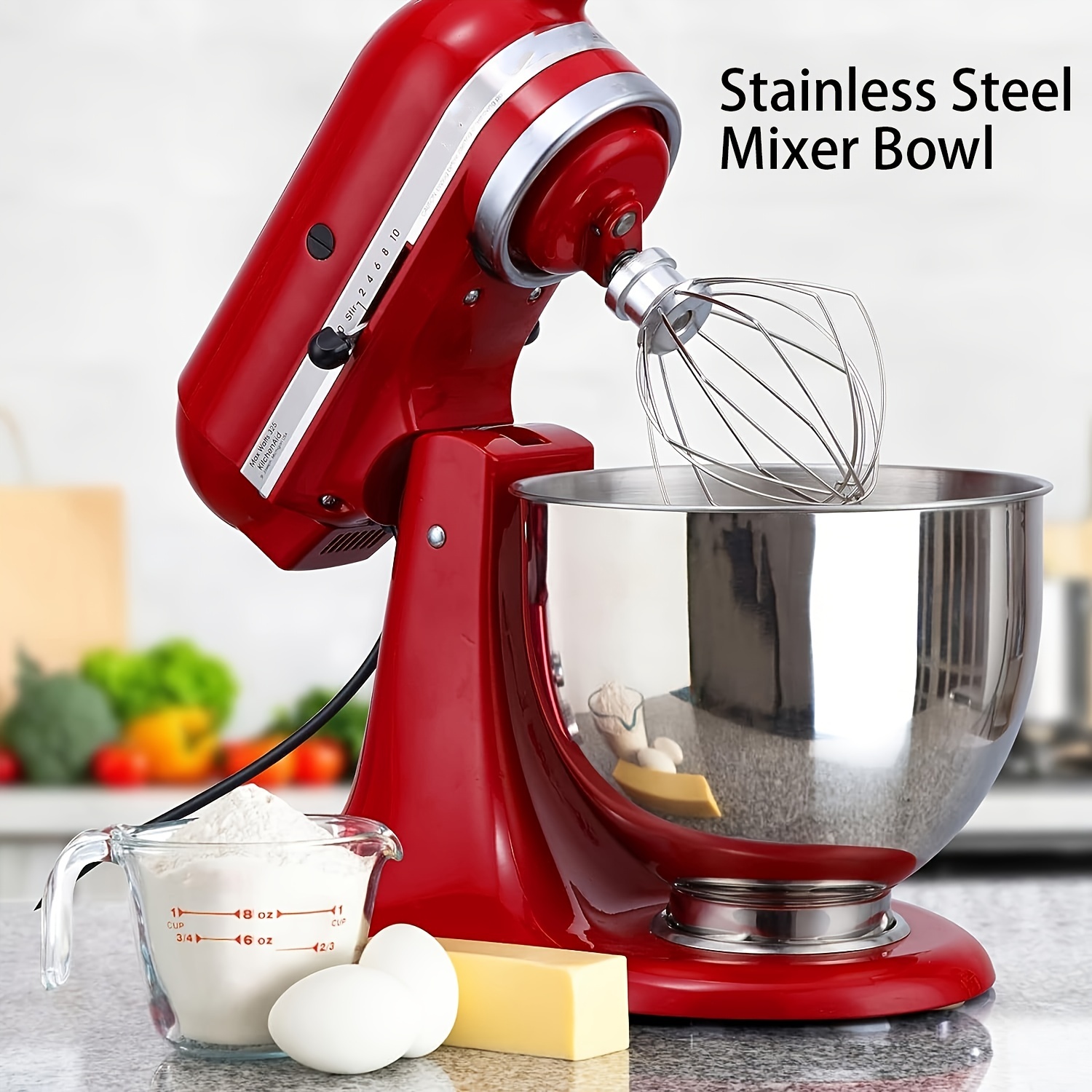 Stainless Steel Mixer Bowl For Kitchenaid Artisan&classic Series 4.5-5 Qt  Tilt-head Mixer 5 Qt Mixing Bowl With Handle - Temu United Arab Emirates