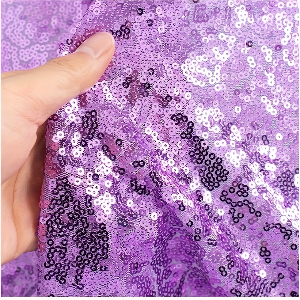 1 Yard Sequin Fabric Glitter Fabric For Diy Sewing - Temu