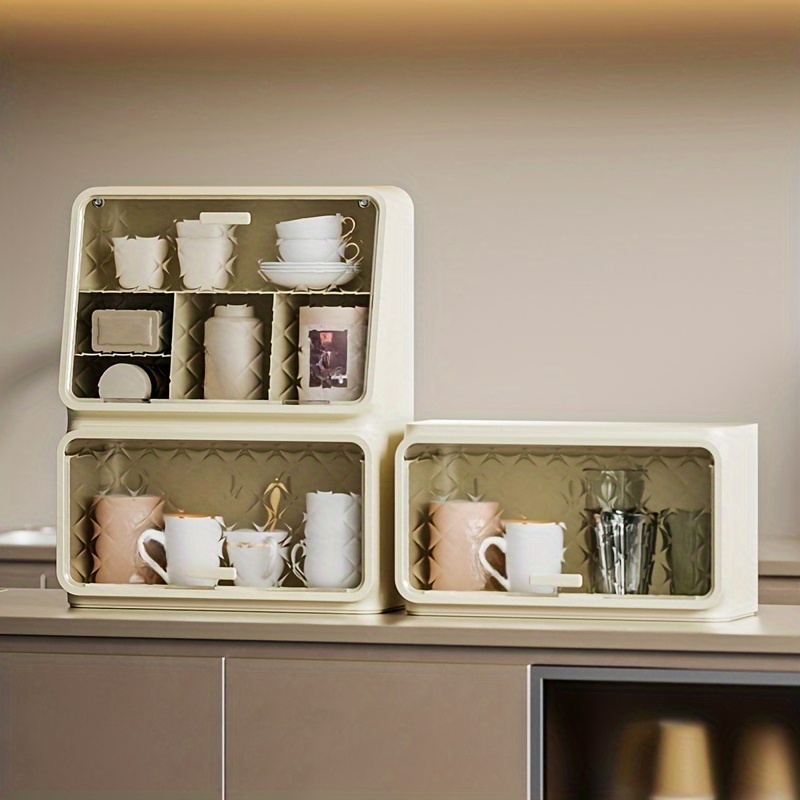 Cup Storage Rack, Desktop Household Take And Take Paper Cup Dust