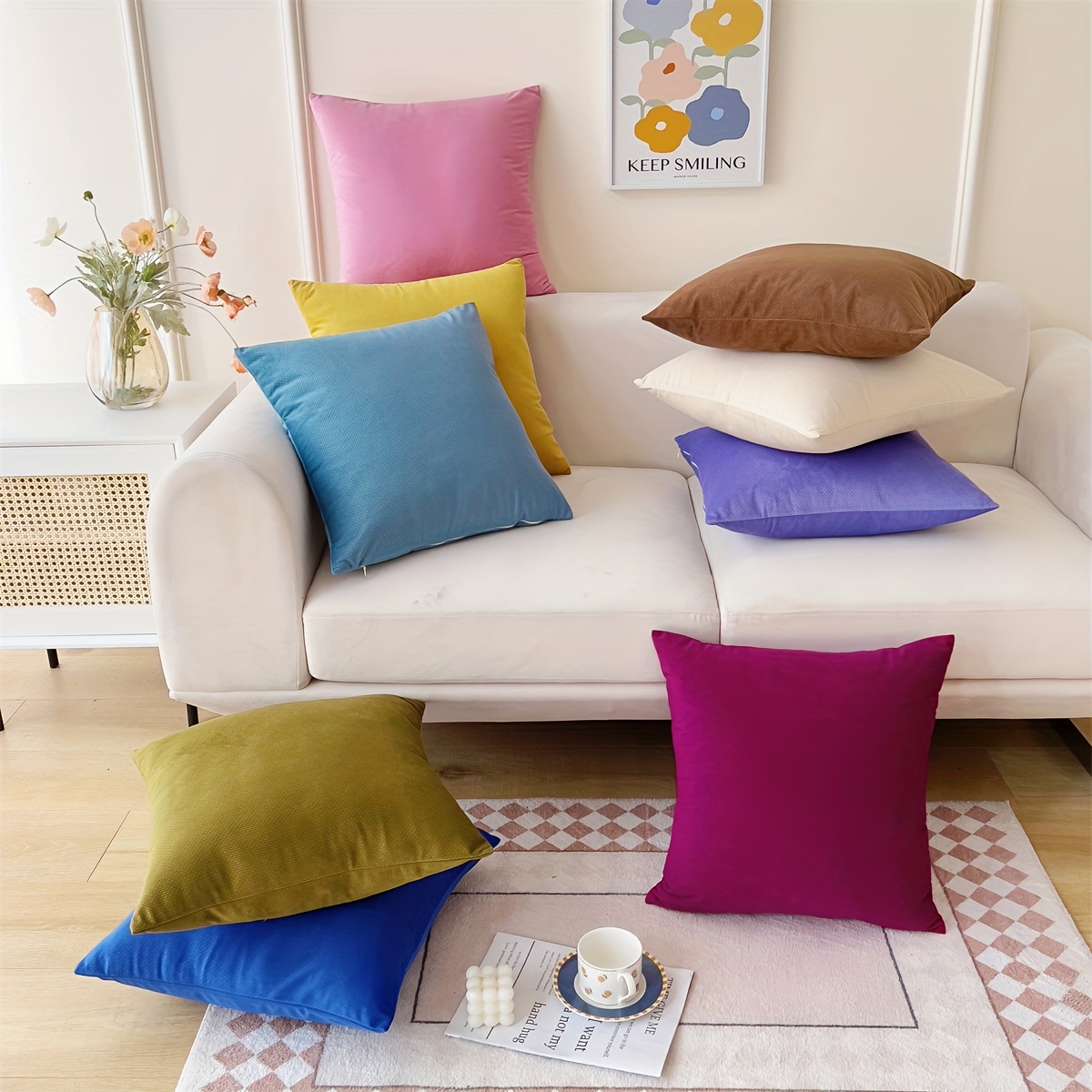 Small pillow covers for sofa hot sale