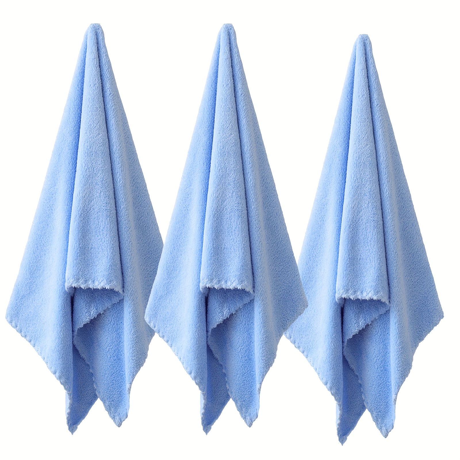 5pcs Soft Absorbent Hand Towel, Coral Fleece Hand Towel, Quick-Drying Hand  Towels, Solid Color Face Towels, 13.7*29.5in