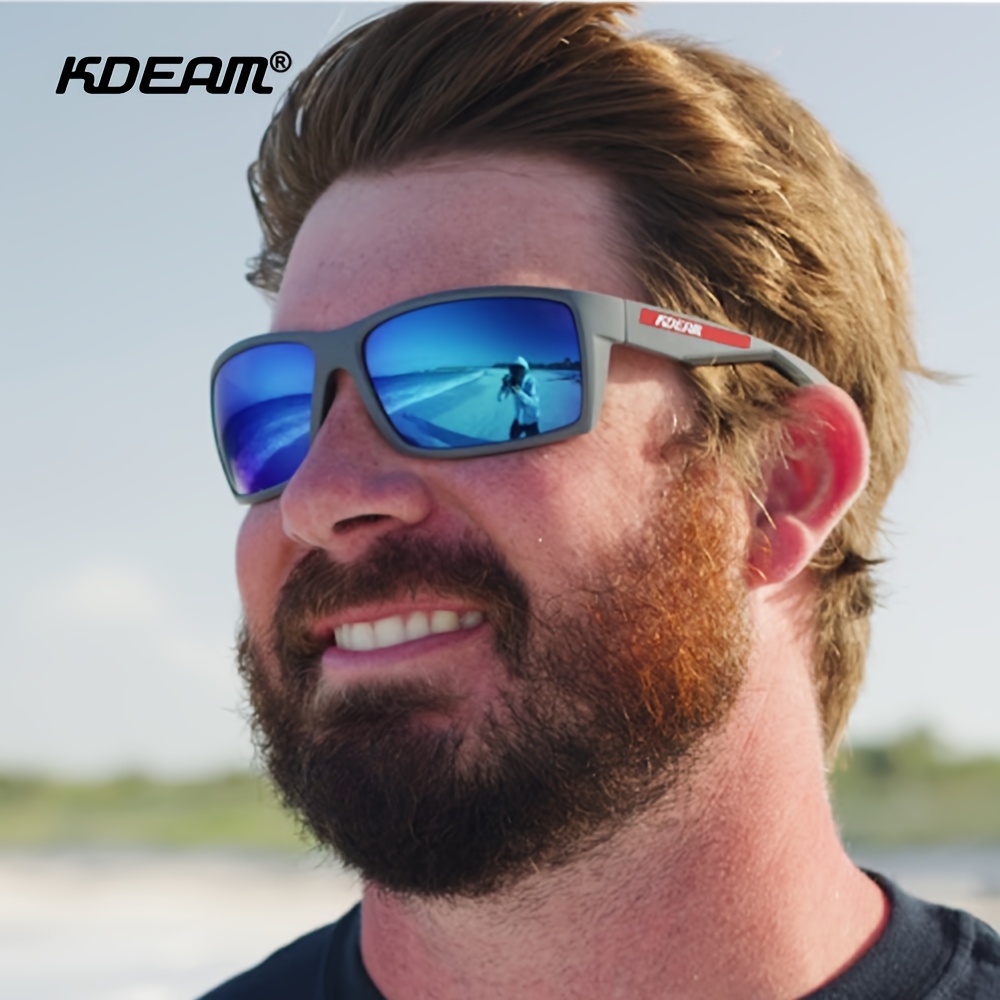 KDEAM, Trendy Cool TR90 Sports HD Polarized Sunglasses, Men Women Outdoor Fishing Driving Sunglasses, 8 Colors Available,Temu