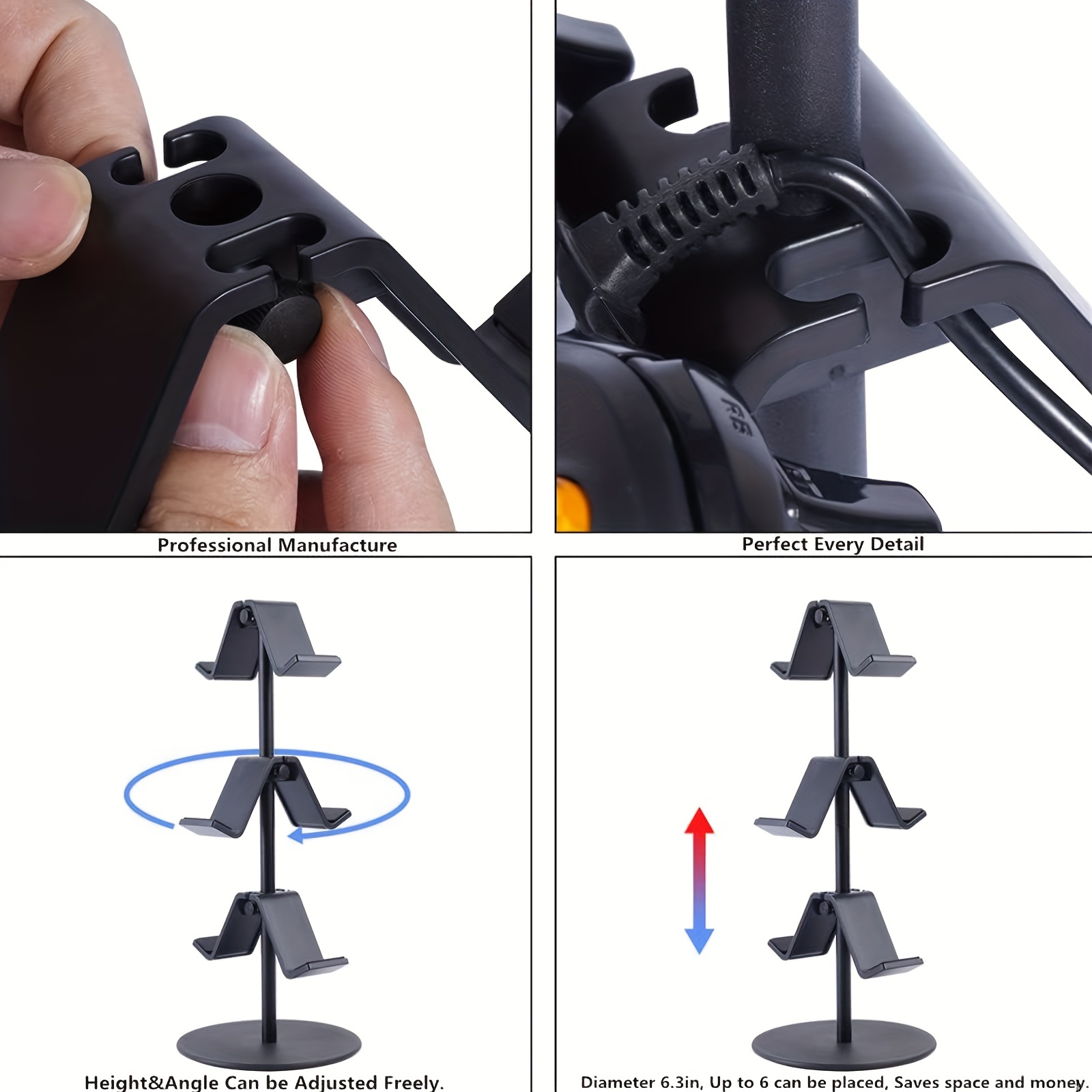 Universal 3 Tier Controller Holder And Headset Stand For - Temu