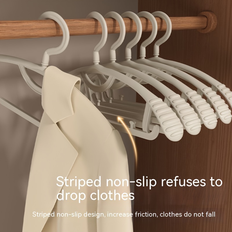 5PCS Increase thicker non-slip Hanger Racks Plastic Display