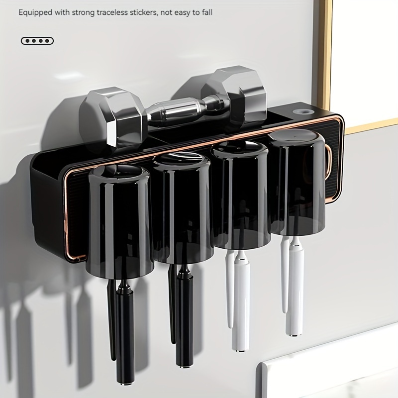 Dispensador Pasta Dientes Soporte Cepillos Dientes, Organizador Cepillos  Dientes Montado En Pared Vasos Hacer Gárgaras, Estante Baño Ahorra Espacio  Cepillos Dientes Vasos, Accesorios Baño - Belleza Salud - Temu Chile