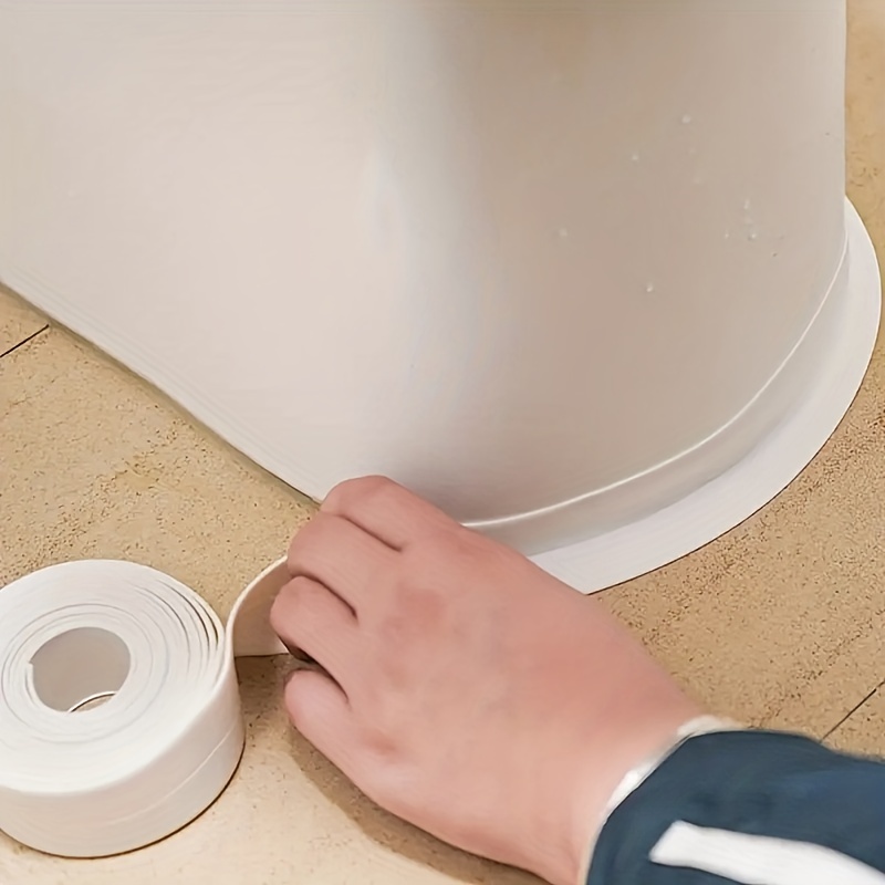 Pvc Waterproof Sealing Tape For Bathroom Sink, Shower Bathtub And Toilet  Self-adhesive Wall Sticker, Home Essential - Temu