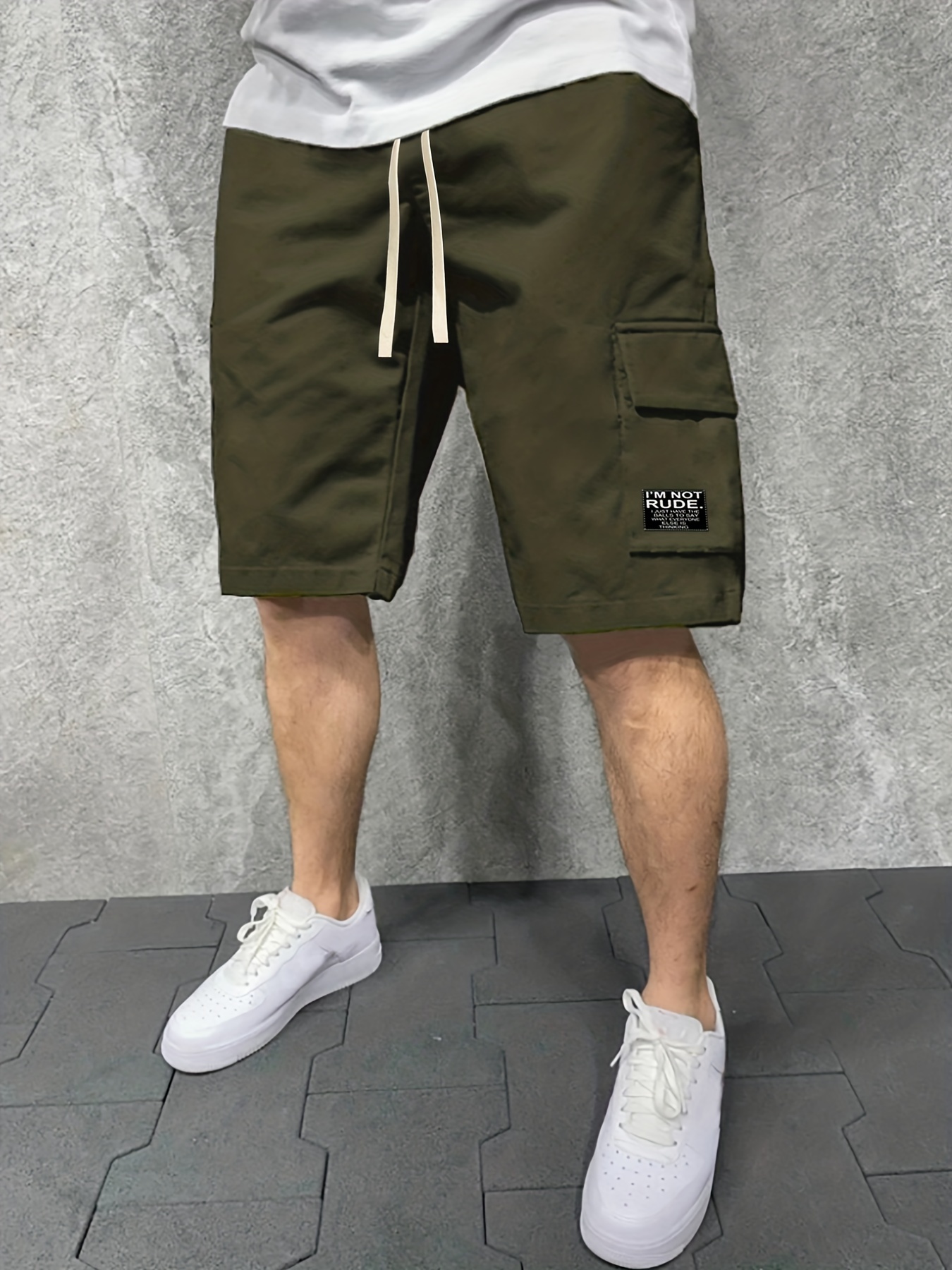 I'm Not Rude, Classic Men's Cargo Shorts With Big Pockets, For