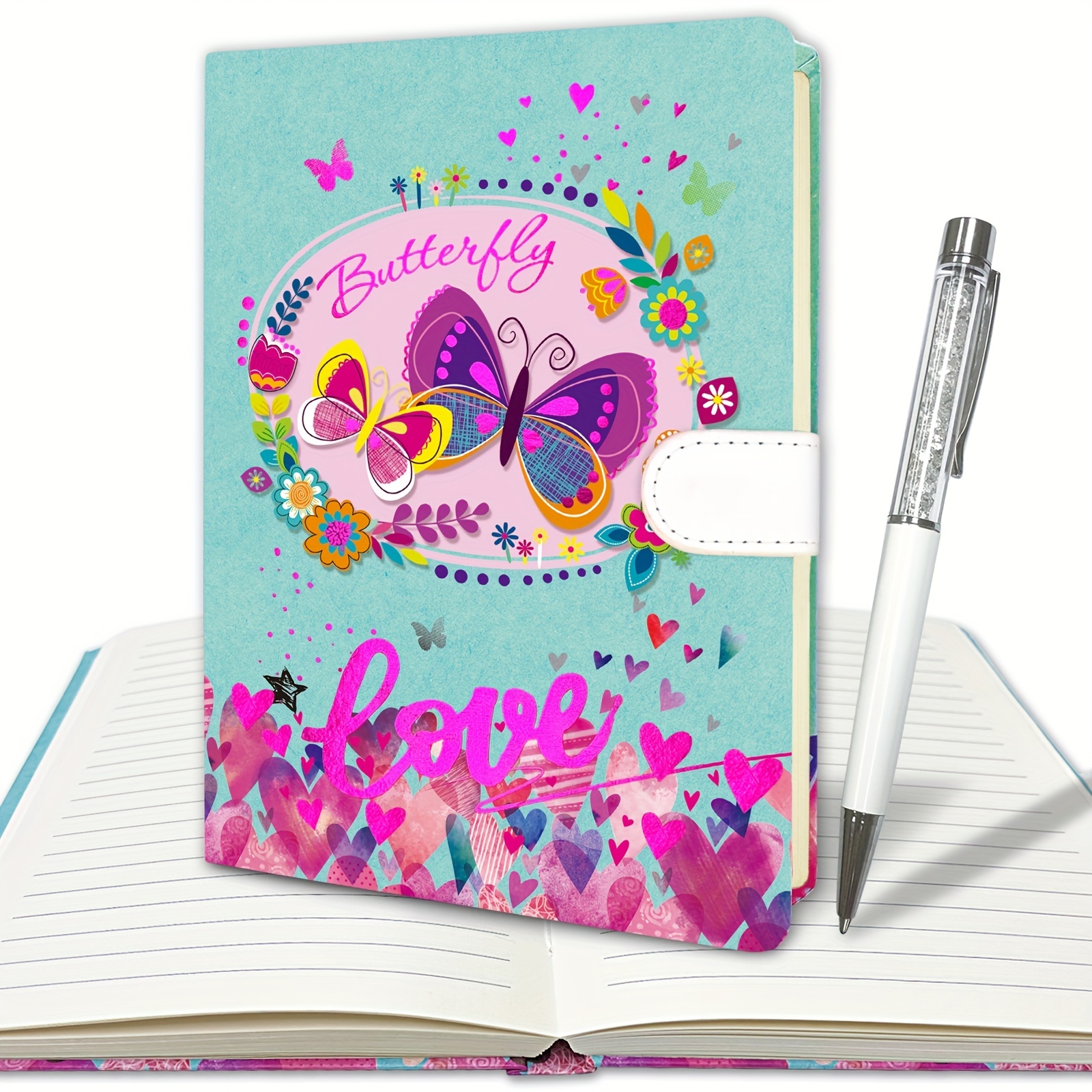 A6 Pu Cuaderno de diario de cuero, diario recargable de diarios de  escritura de viajes, diario de dibujo de arte Cuaderno de bocetos diarios  para escribir para mujeres / Día de San