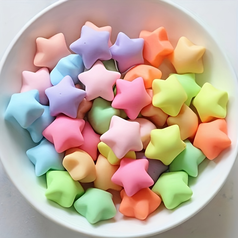 25pcs Cute Resin Star Patch Charms, Resin Accessories, For DIY Phone Case, Hair Accessories, Brooch, Jewelry Making Supplies
