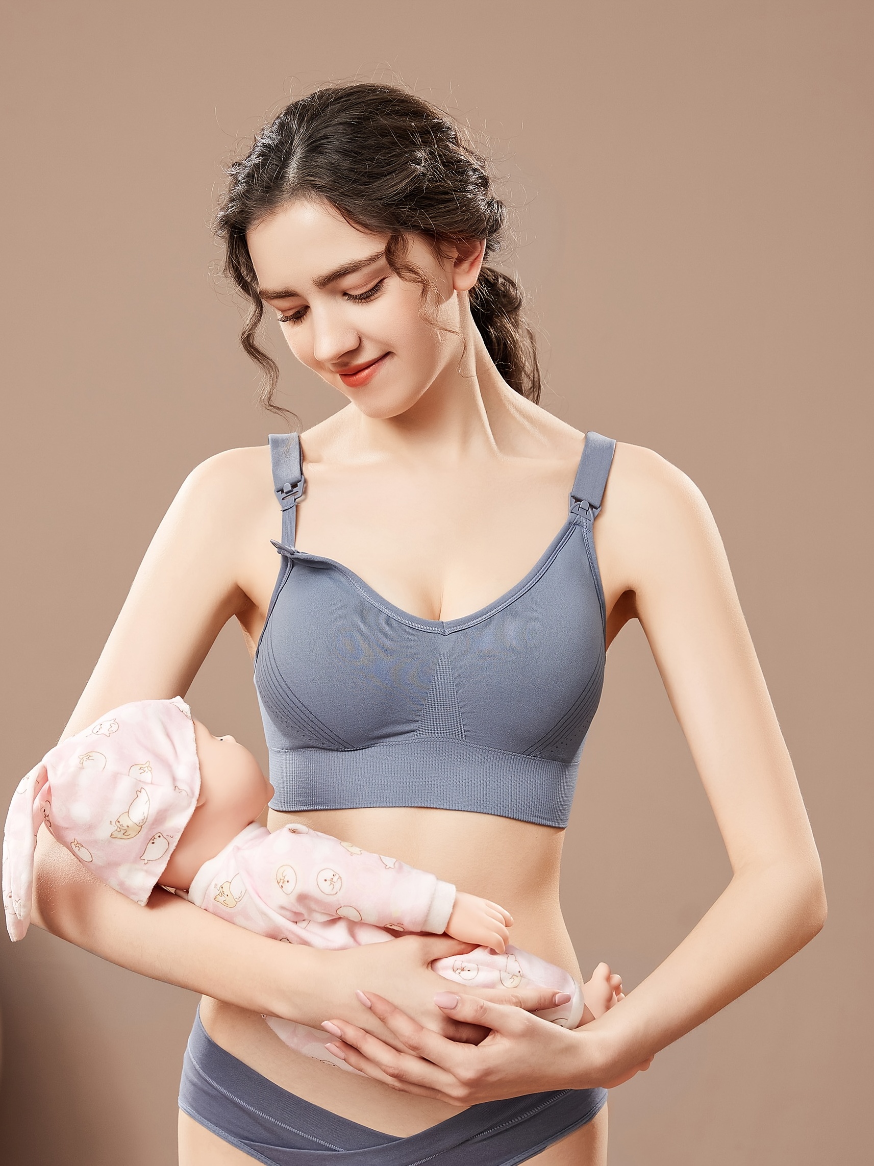 Womens Anti-Sagging Ice Silk Underwear Everyday Bras Small Breast
