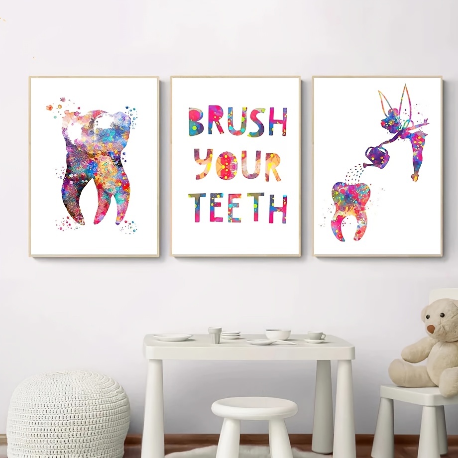 Dental Tools Watercolour Art Print, Dentist Tools Poster, Gift for