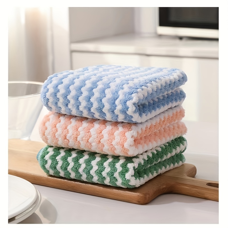 2pcs Random Color Cleaning Rag,Kitchen Dishcloth , Dish Cloths For