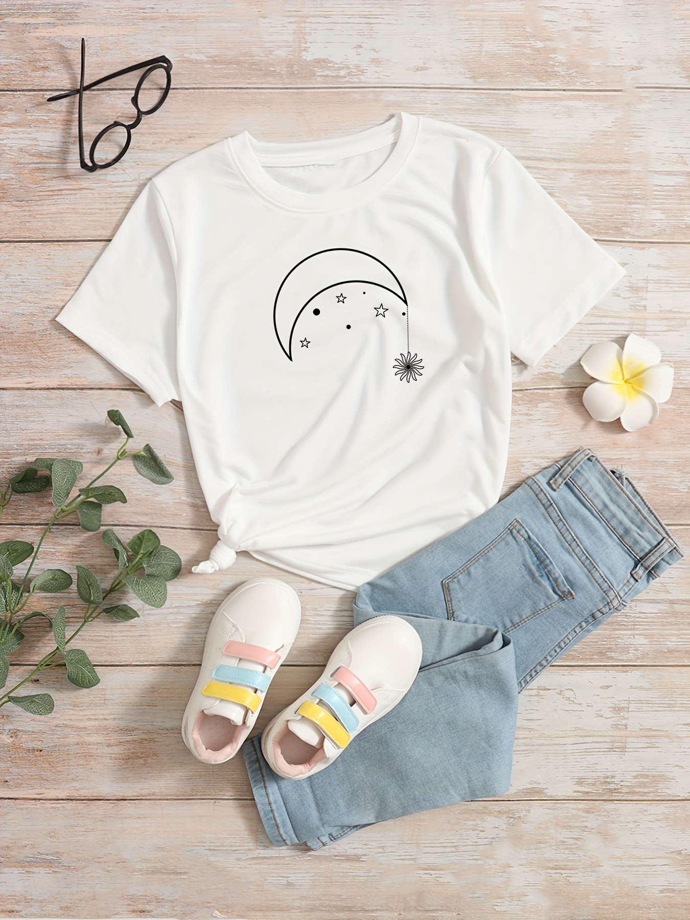 Aesthetic Girl Kids T-Shirts for Sale