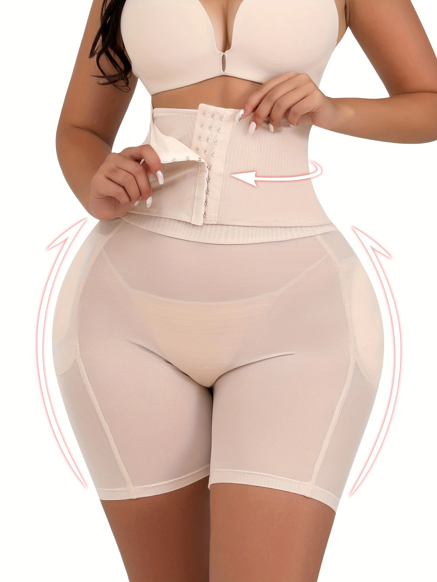 Waist Trainer for Women Tummy Control Panties High Waist Shapewear Butt  Lifter Shorts Corset Slimming Body Underwear Beige at  Women's  Clothing store