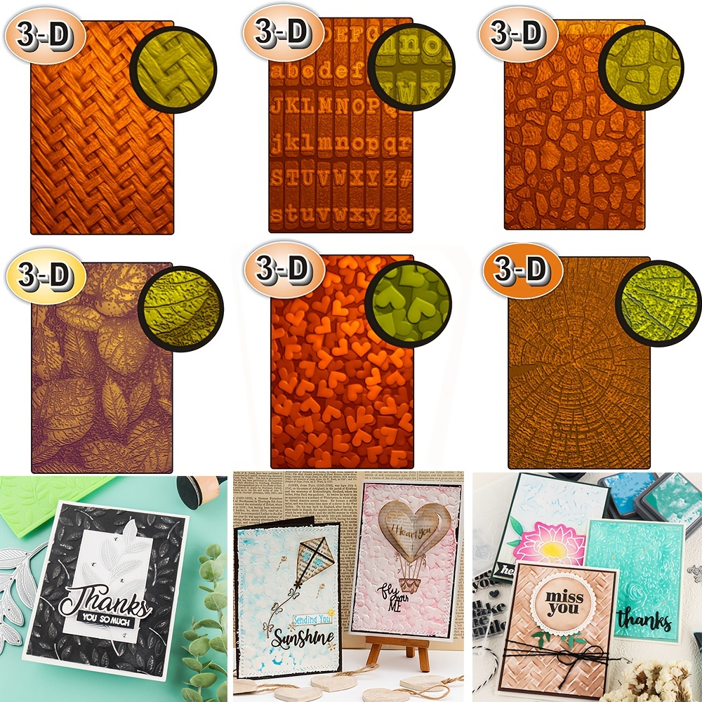 3d Texture Weave Embossing Mini Cobblestone Folder - Temu