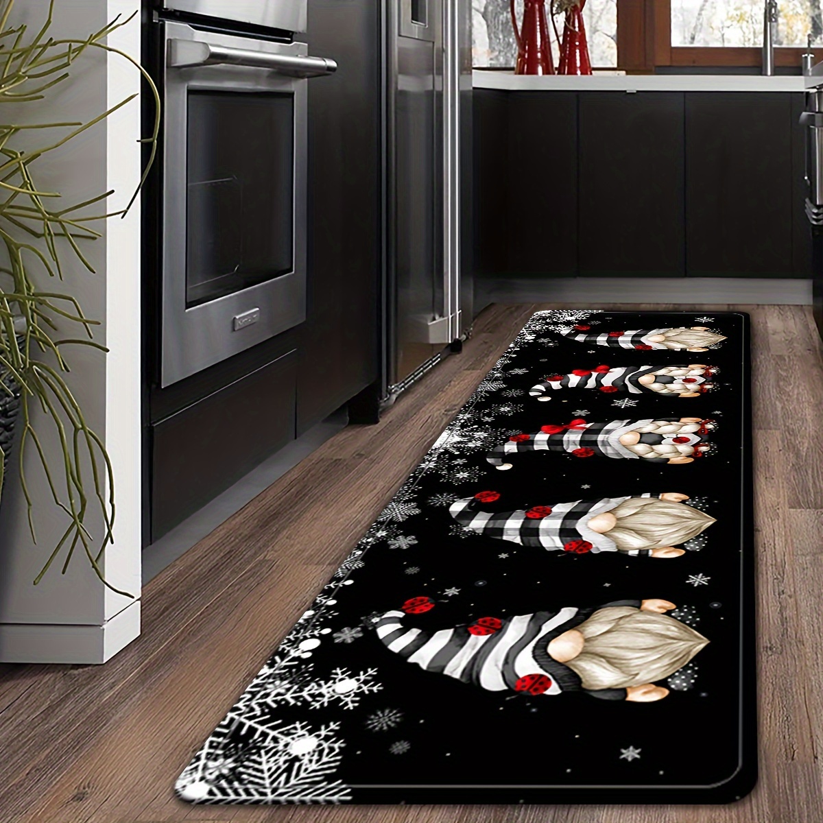 Faceless Gnome Kitchen Rug Non-slip Rugs For Hallway, Laundry Room And  Entrance