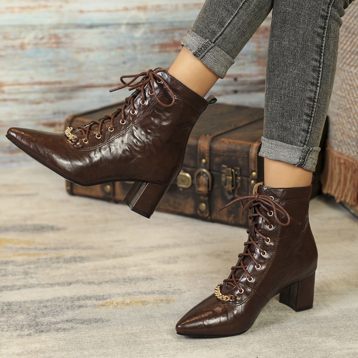 Trendy on sale ankle boots