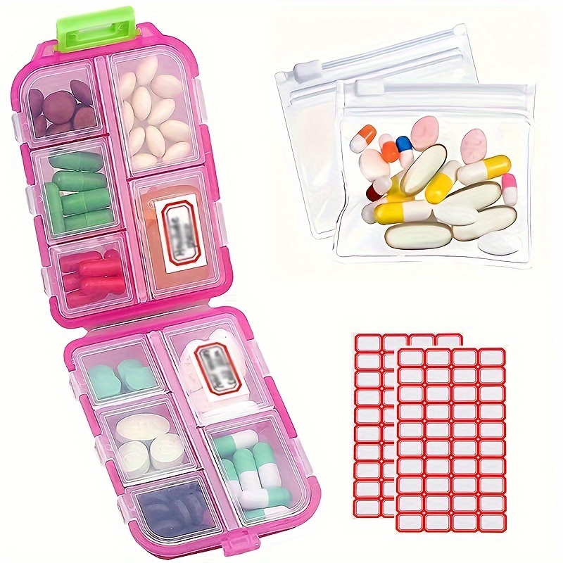 1PC scatola settimanale per pillole 7 giorni pieghevole porta medicina da  viaggio scatola per pillole Tablet custodia contenitore Dispenser strumenti  organizzatore