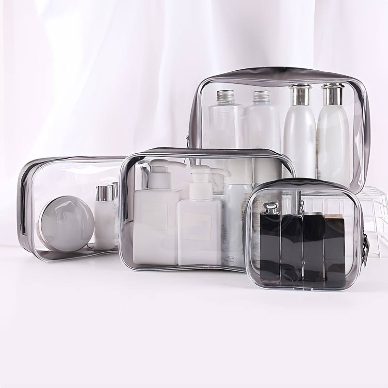 Portable Travel Toiletries Bag With Leakproof Containers For - Temu