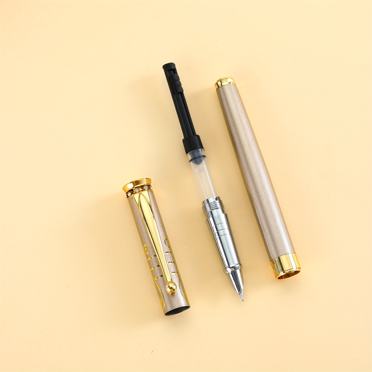 Oriental Leaf Series Tea Fragrance Golden Leaf Pen Clip - Temu