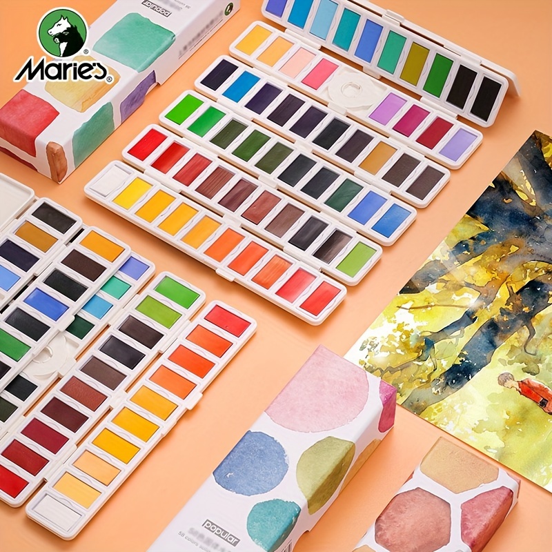 Meiliang Watercolor Paint 36 Vivid Colors In Pocket Box And Watercolor  Brush With Watercolor Block Acid-free Cold Pressed Perfect For Students,  Kids, Beginners And More,perfect For Easter Decoration - Temu Japan