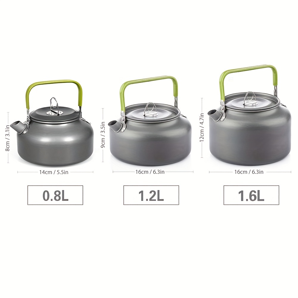 Camping Kettle, 1L Camp Tea Coffee Pot Stainless Steel Outdoor Hiking Kettle  Pot - AliExpress