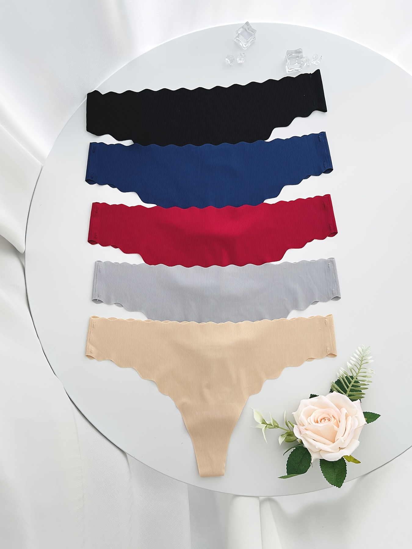 Women's Sexy No show Solid Panties Pack In Soft Low Waist - Temu