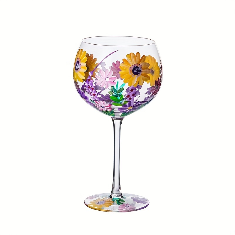 1Pc Rose Shape Wine Glass Romantic Fashion Delicate Transparent