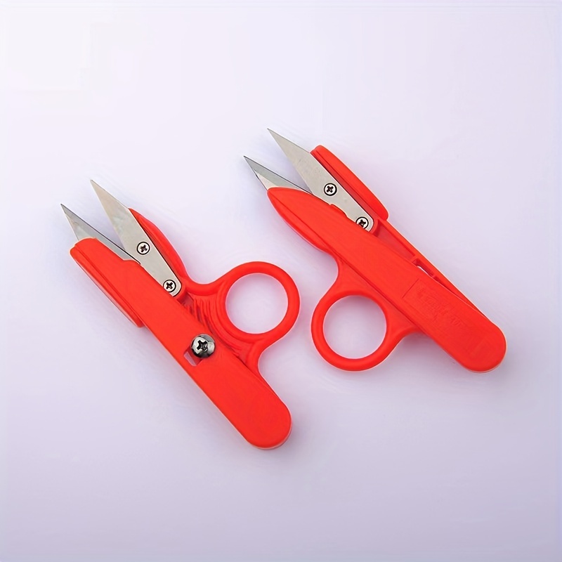 1pc Trimming Nipper Thread Cutting Embroidery Scissors Plastic Handle U  Shaped Diy Tailor Sewing Accessories Random Color, Free Shipping On Items  Shipped From Temu