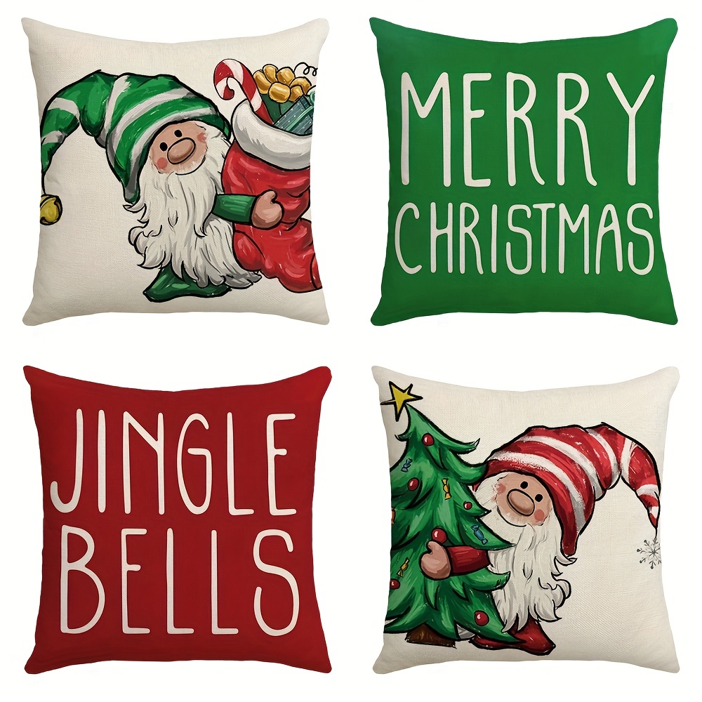 Christmas Pillowcases, Christmas Decorations Christmas Pillows Winter  Holiday Throw Pillows Christmas Farmhouse Sofa Decoration,pillow Inserts  Not Included - Temu