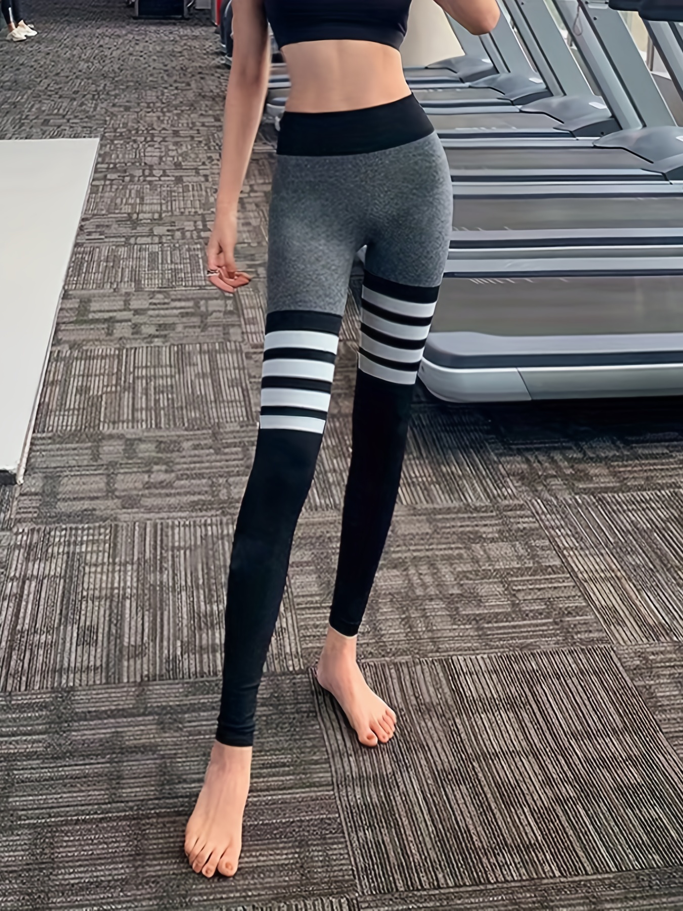 Pantalones de yoga de cintura alta con efecto levanta pompis, leggings  elásticos de fitness para mujeres, ropa deportiva para entrenamiento y  gimnasio