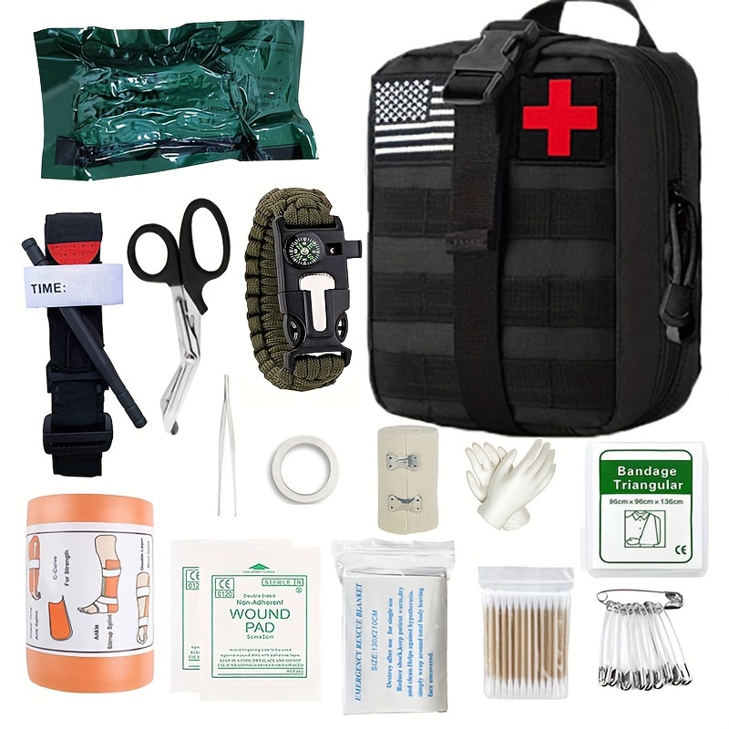 125Pcs Survival Kits Professional Emergency Survival Gear Tactical