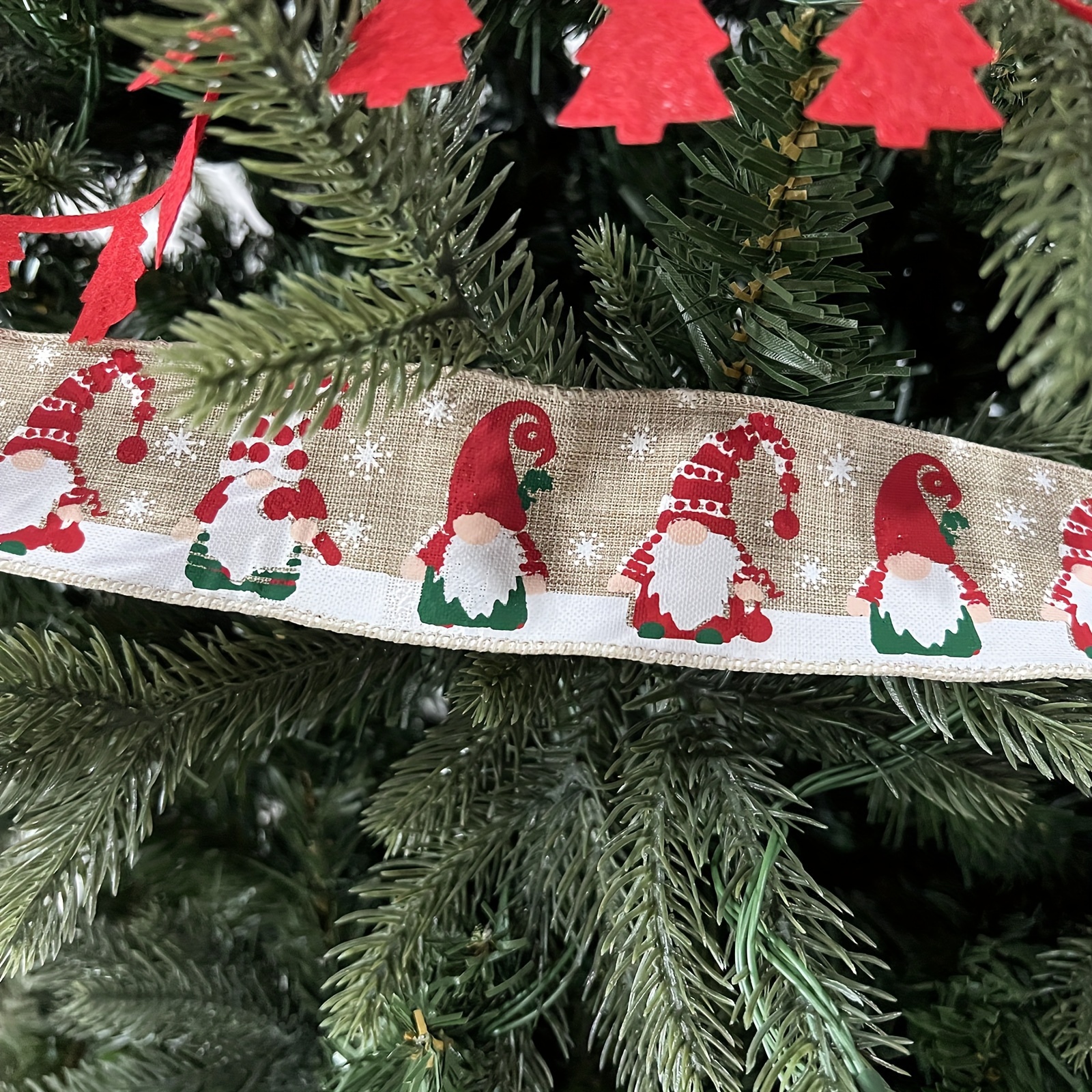 Christmas Decorations Clearance Christmas Decor Present Ribbon Rolls Christmas Wired Ribbons Christmas Ribbon Gift Wrapping Ribbon Christmas Crafts