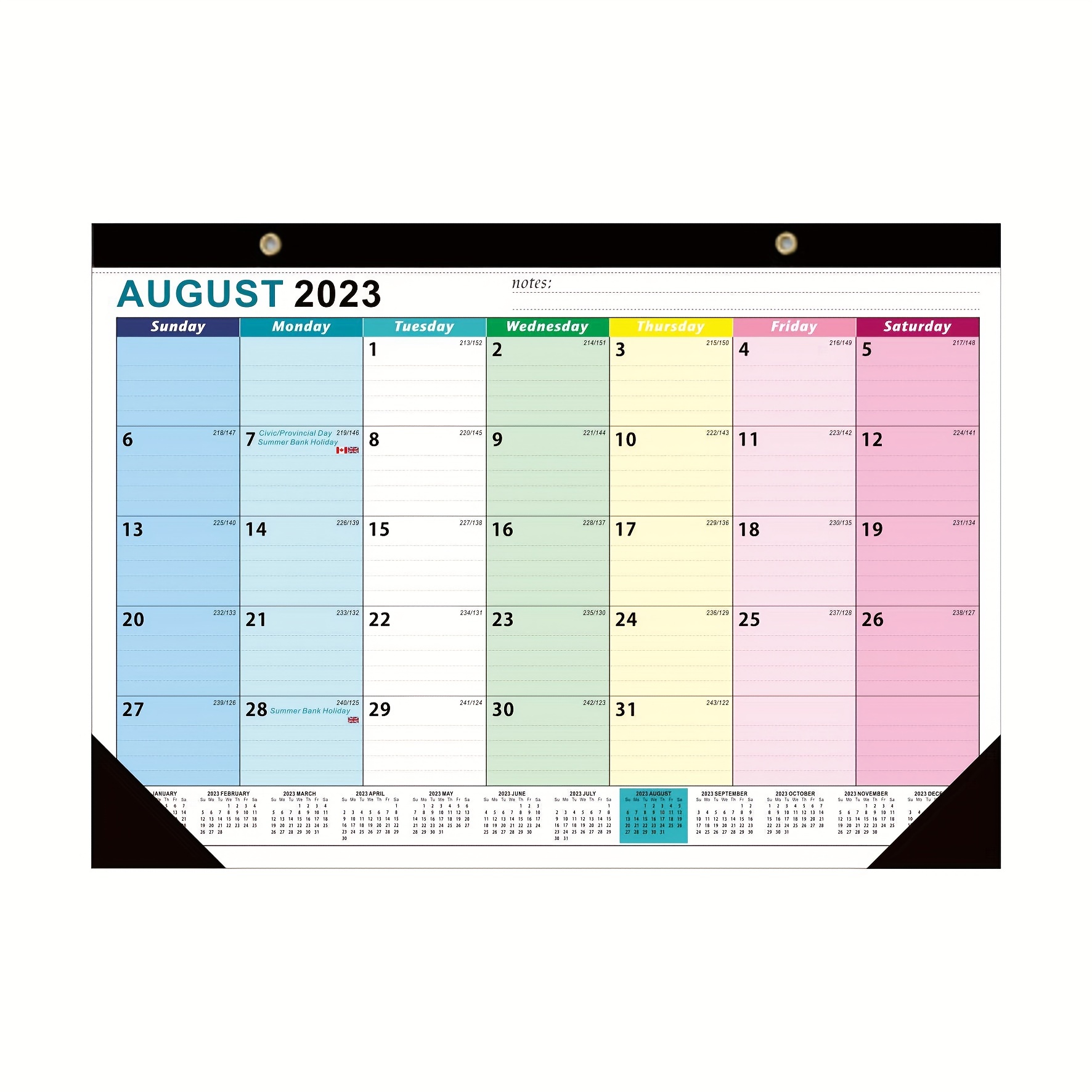 July 2023-december 2024 Calendar For Desktop And Wall Use Matte