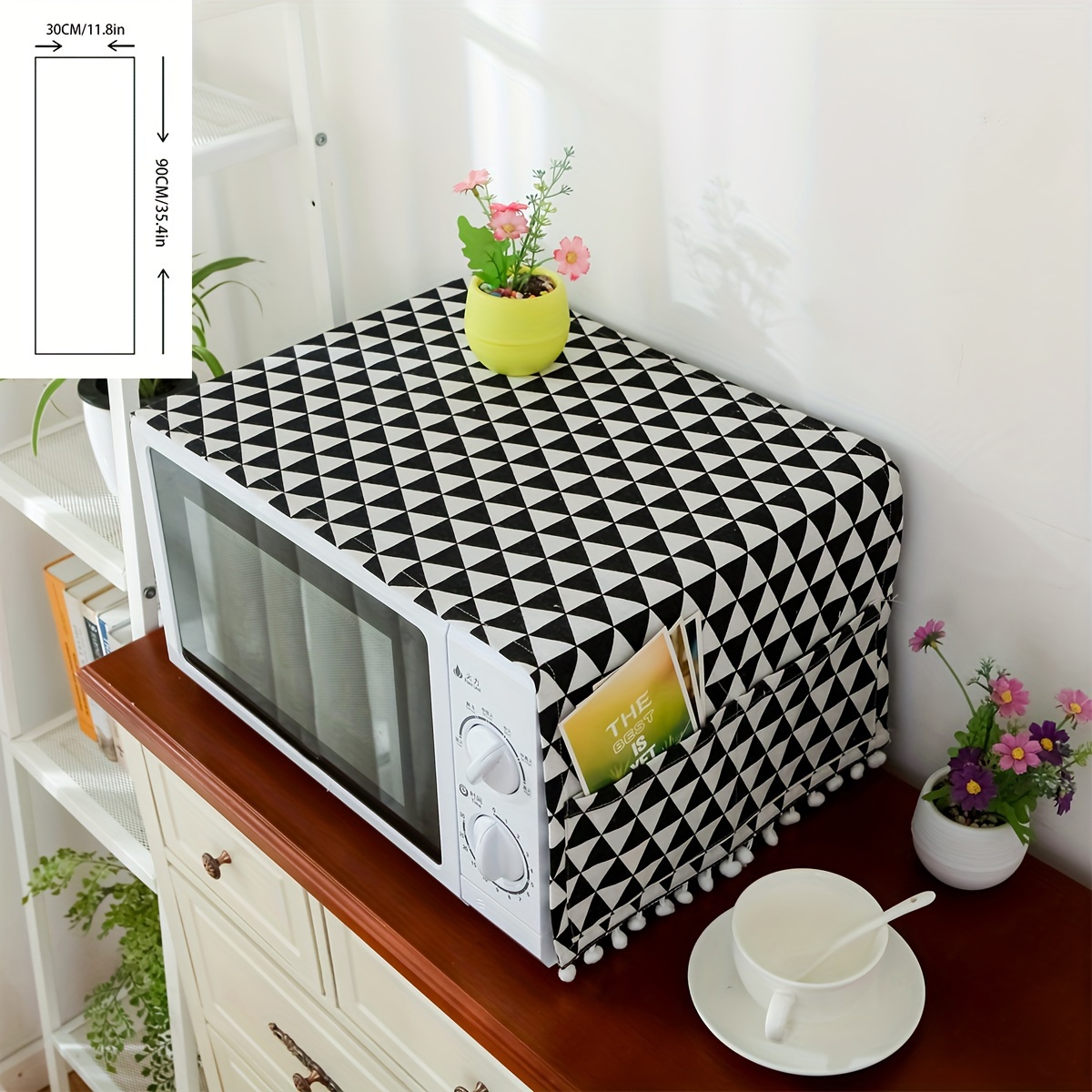 Viscose Cover Cloth, Microwave Oven Cover, Dust Cover, Oven Cover, Oven  Fabric Microwave Cloth, Oil-proof Cover Towel, Dust-proof Cloth, Room Decor  - Temu