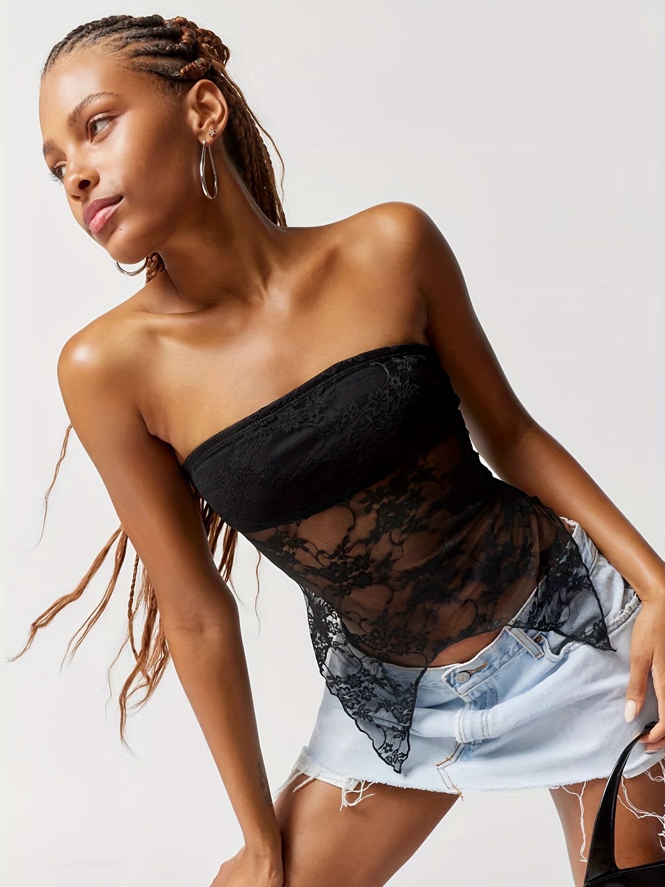 Solid Backless Tube Top Sexy Tube Top Spring Summer Women's - Temu Canada